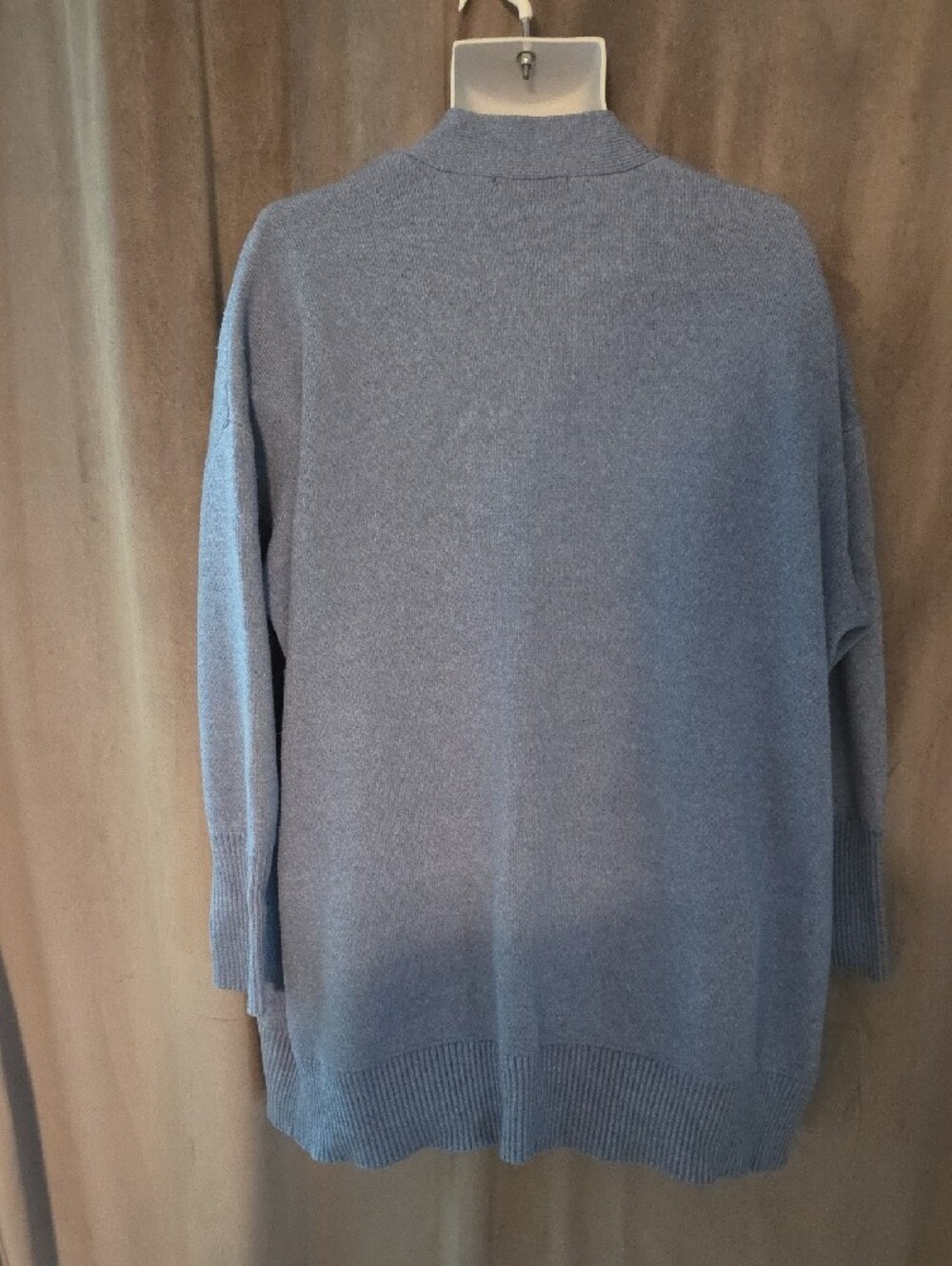 Joe Fresh 3X Light Blue Open-Front Women's Cardigan - Picture 2 of 4